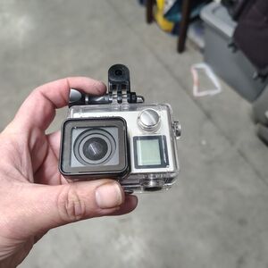 Compact Underwater Action Camera - Black and Silver